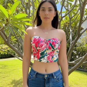 Vintage Young Hawaii by Liberty House Floral Halter Top